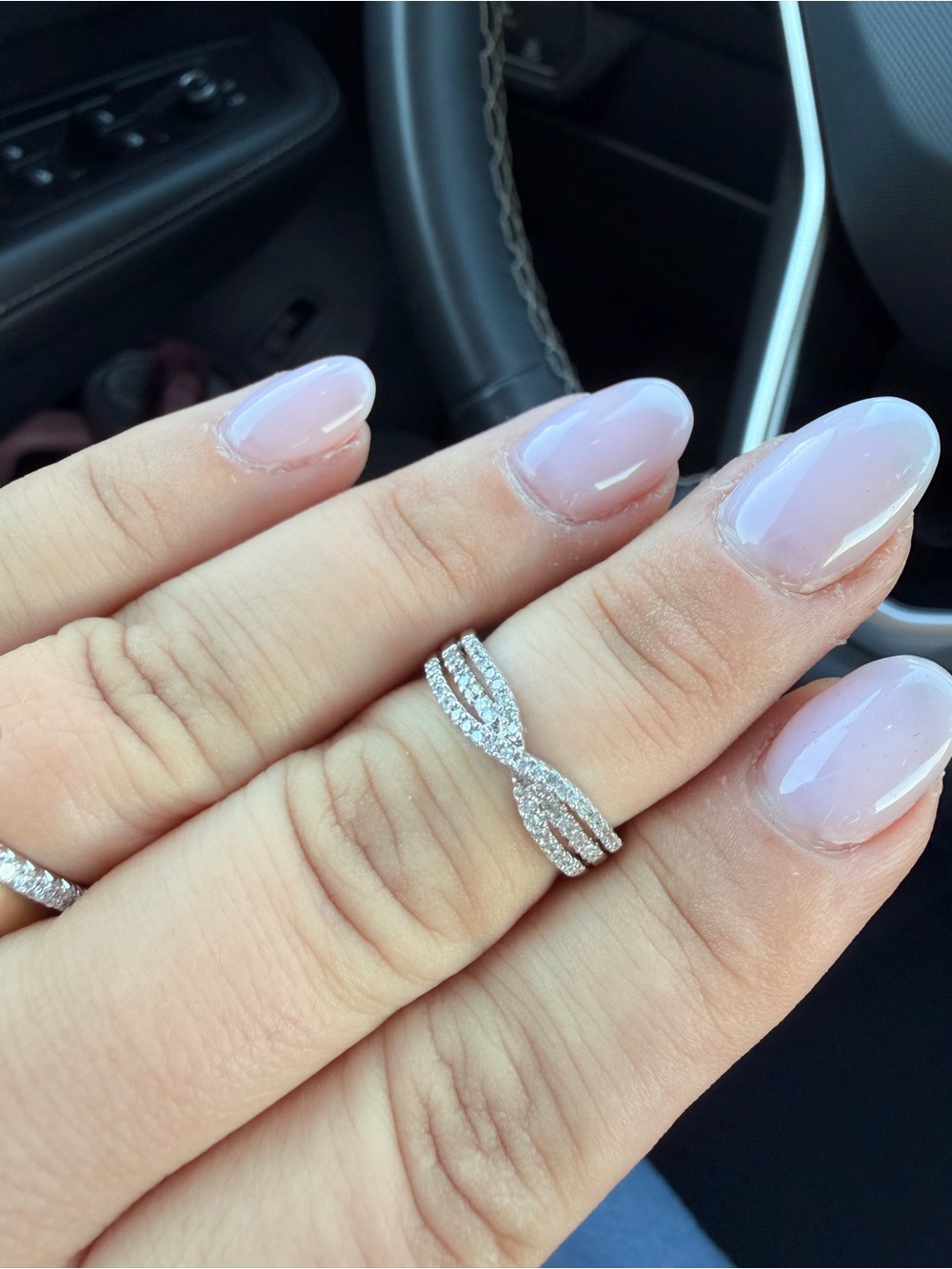 9ct diamond cluster ring size 7